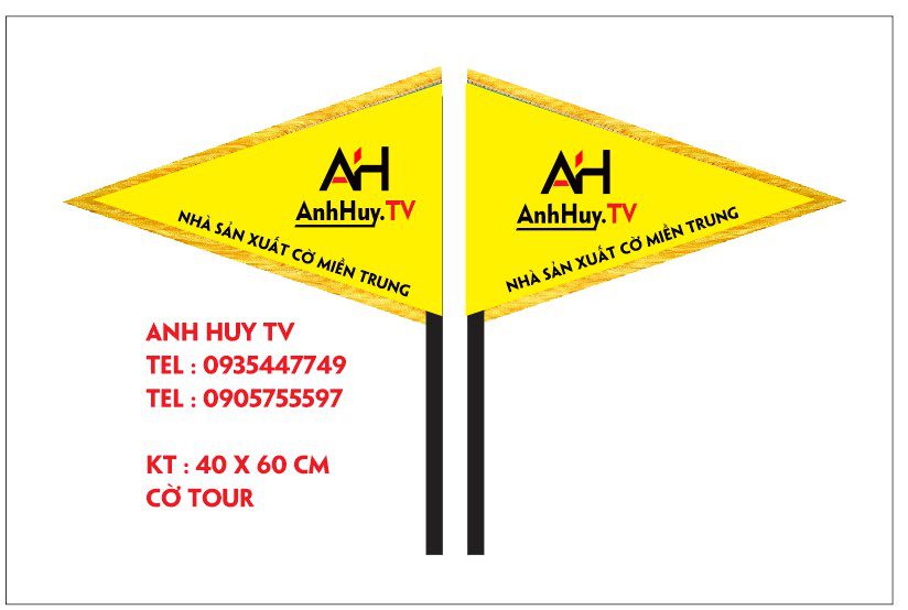 In Cờ Đà Nẵng cờ Giao Lưu Trao Giải Cờ Biển Phượt Công Ty 6 Cờ Cầm Tay Du Lịch - Tour Guide Hand Held Flag 0935447749 - 0905755597