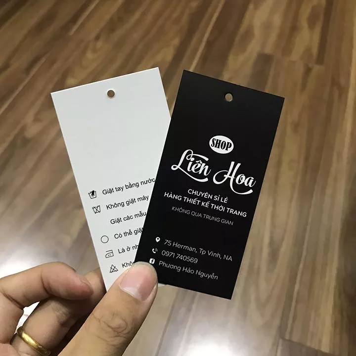 In Tag Treo Giá Rẻ Đà Nẵng Nhãn Giấy Gắn Quần Áo Shop