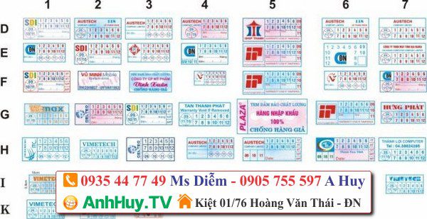 ANHHUY TV IN TEM BẢO HÀNH GIÁ RẺ ĐÀ NẴNG 0935447749 - 0901 994088