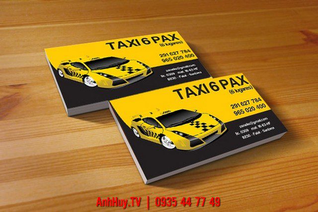In Name Card Đà Nẵng Mẫu 1 Taxi , LH 0935447749 Xuân Diễm