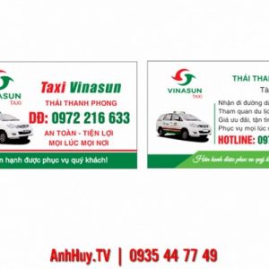 In Name Card Đà Nẵng Mẫu 1 Taxi , LH 0935447749 Xuân Diễm