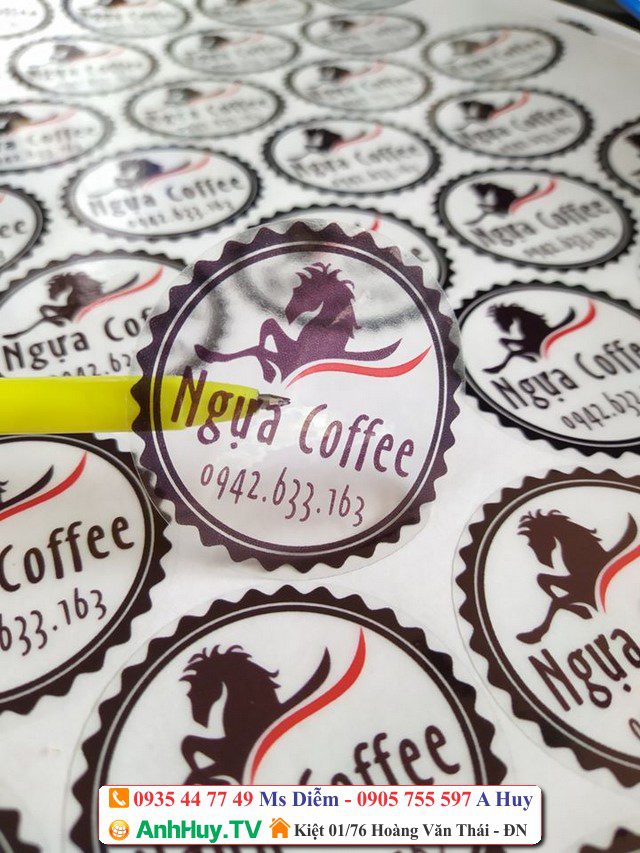 In tem trong suốt giá rẻ tại Liên Chiểu Đà Nẵng 1 In decal giá rẻ ở Đà Nẵng Tem Nhãn Dán Sản Phẩm 0905755597 Anh Huy TV