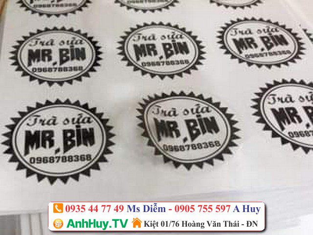 Dịch Vụ In Tem Nhãn Decal Dán Chuyên Nghiệp Tại Liên Chiểu