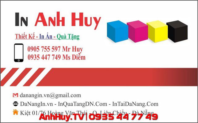 In Card Visit Đà Nẵng Giá Rẻ 0935447749 Xuân Diễm