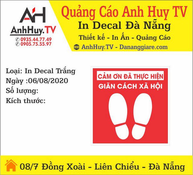 In Decan Dán Cảnh Báo Phòng Chống Covid-19 Lấy Ngay Giá Rẻ