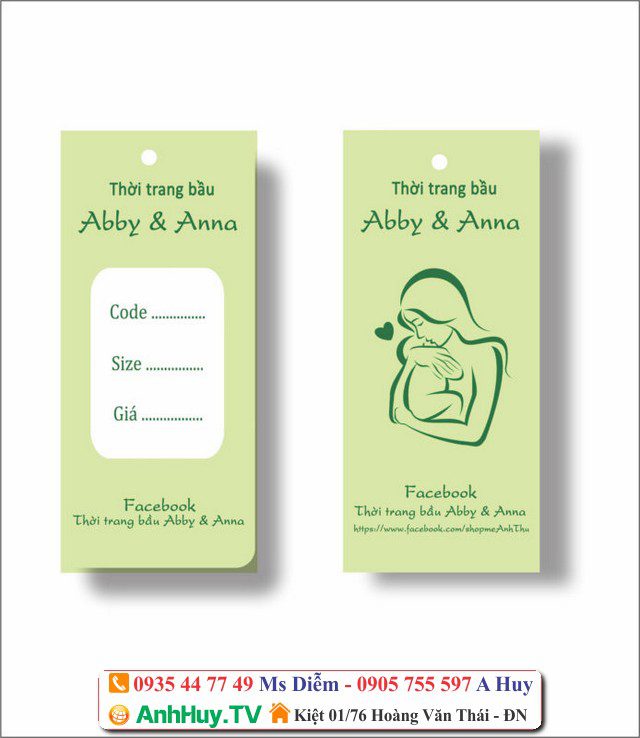 In tag treo thẻ bài tại Đà Nẵng