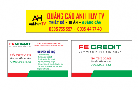 In nhanh name card visit danh thiếp tại Đà Nẵng 5 In name card Đà Nẵng mẫu vay tiêu dùng fe credit 0935447749