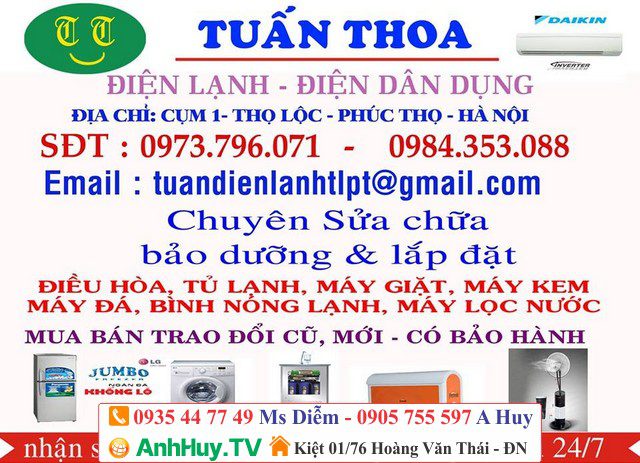 In tem nhãn dán mẫu điện lạnh cơ khí dân dụng