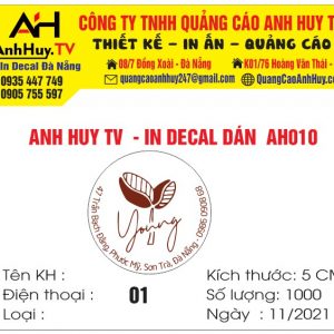 Thiết kế logo nhãn dán chai lọ hủ hộp