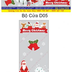 Công ty In decal dán kính trang trí noel giáng sinh tết tại Đà Nẵng