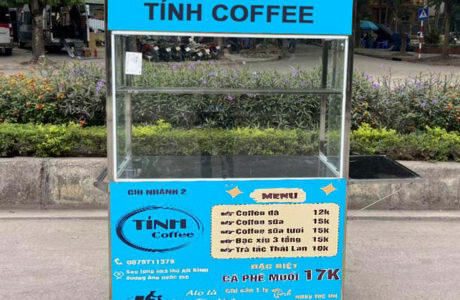 DECAL DÁN TỦ CAFE MANG ĐI GIÁ RẺ 14 In decal dán tủ cafe coffee trà sữa ăn vặt inox tại Anh Huy Đà Nẵng