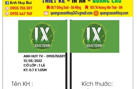 In cờ công ty Đà Nẵng giá rẻ khổ lớn 80 x 1m2 8 xưởng in cờ lớp giá rẻ gọi ngay 0935447749 - 0905755597