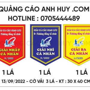 Làm cờ giải câu cá giao lưu cuộc thi nhất nhì ba khuyến khích