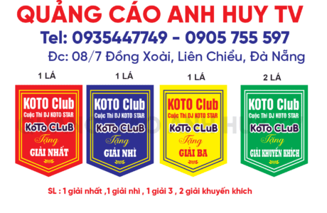 Làm cờ lưu niệm trao giải nhất nhì ba khuyến khích cuộc thi nhạc dj