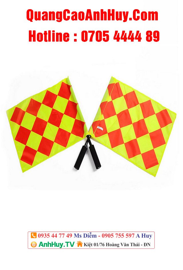 Cờ trọng tài biên bóng đá, cờ hiệu, cờ lệnh, cờ chơi team building